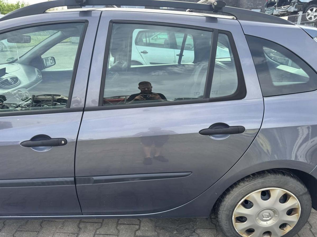 Renault Clio 3 Grandtour original T&uuml;r hinten links TEJ47 Bleu gris Kombi Rohbau Bj.2009